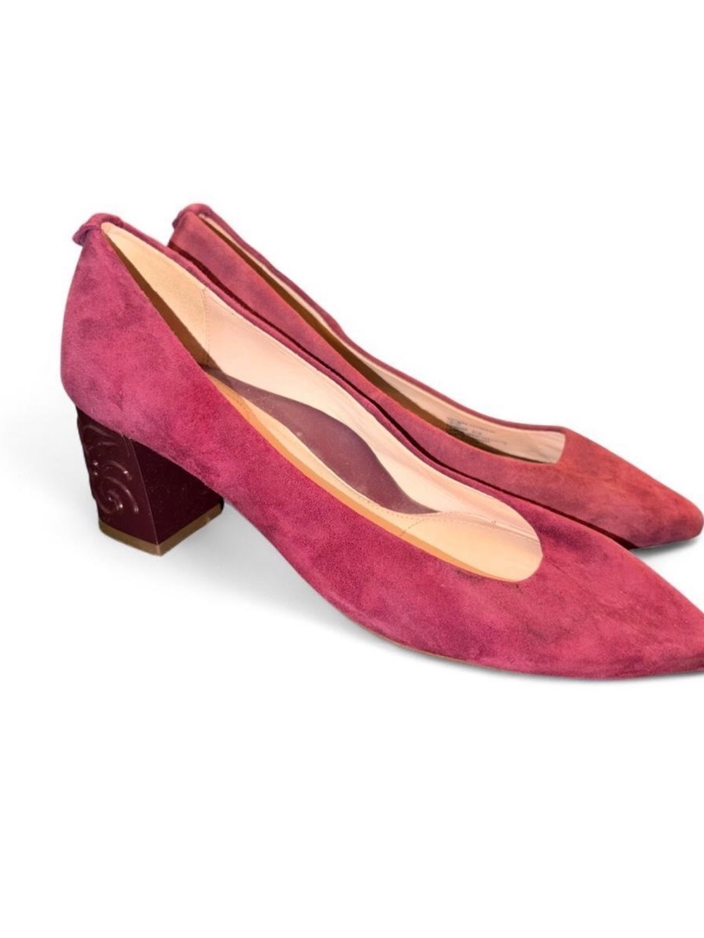 Taryn Rose Marigold suede heels